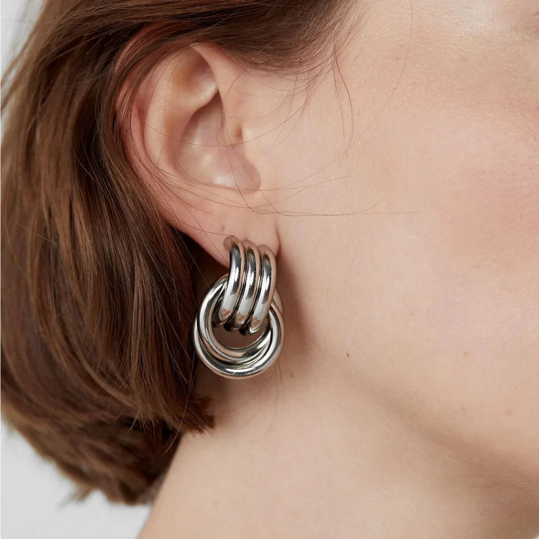 Elisabetta Layered Hoop Earrings - Image 3